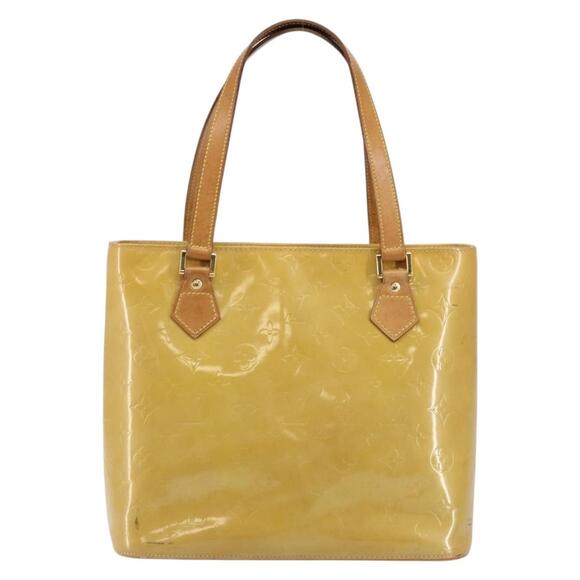 LOUIS VUITTON Monogram Vernis Houston Hand Bag Beige M91004 - Picture 2 of 13